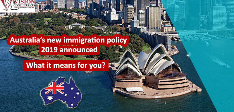 Australia’s new immigration policy 2019