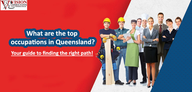 What are the top occupations in Queensland?