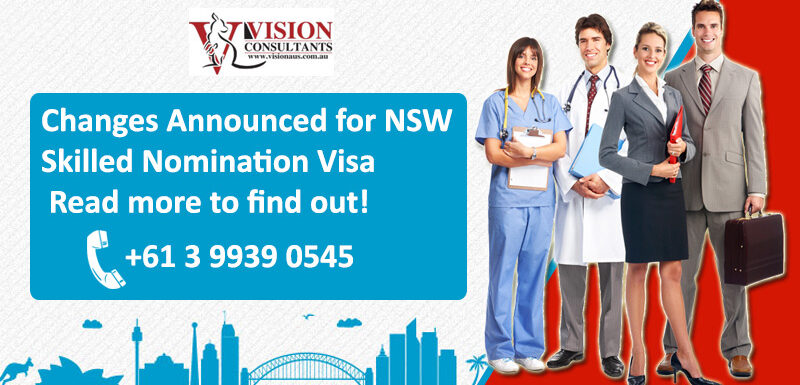 Changes Announced for NSW Skilled Nomination Visa NSW skill nomination visa, Skill nomination visa