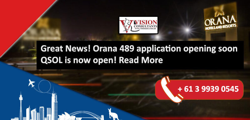 orana, orana 489, orana 489 application, orana region,QSOL