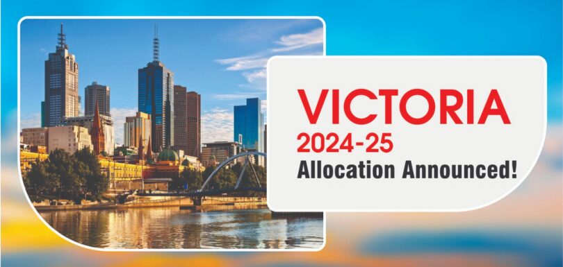 victoria 2024-25 allocation announced